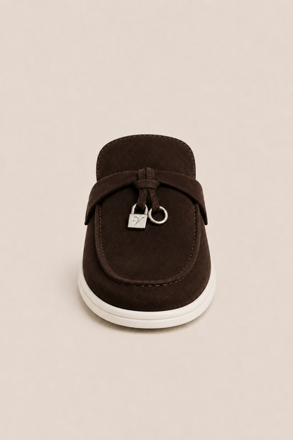 The Soriano Firenze Buckle Mule — Brown