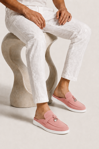 The Soriano Firenze Buckle Mule — Pink
