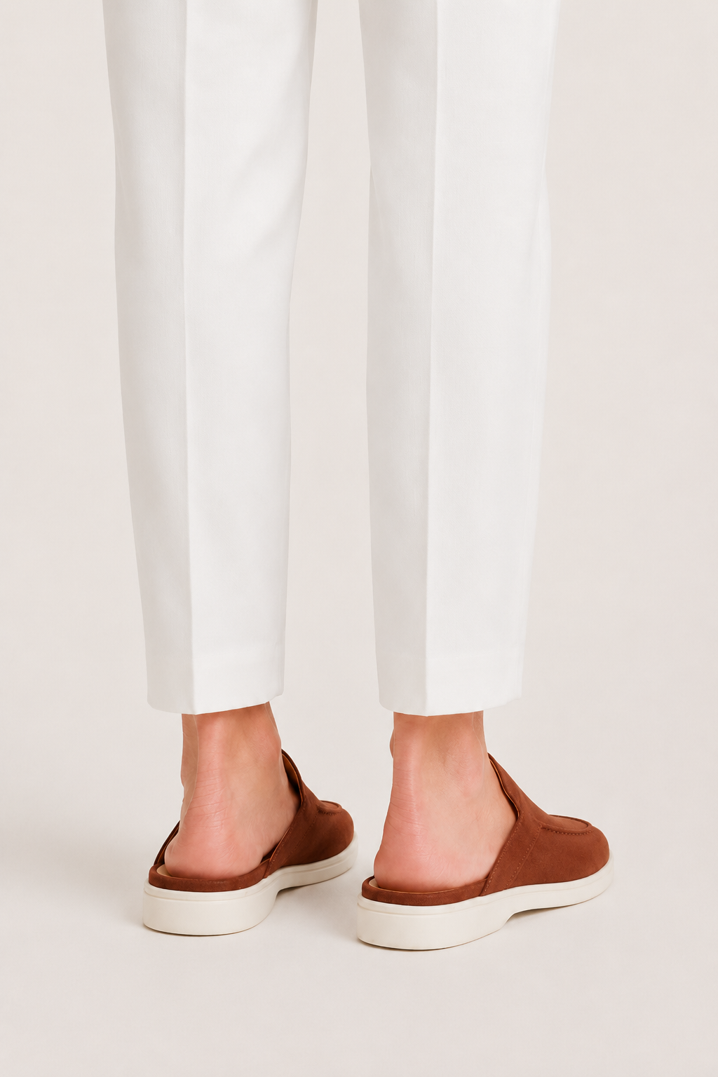 The Soriano Verona Moc-Toe Mule — Brick