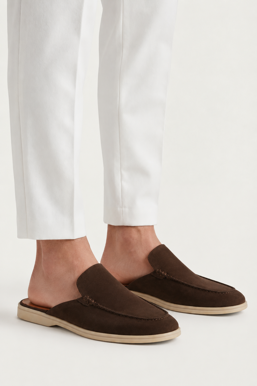The Soriano Milano Suede Mule — Brown