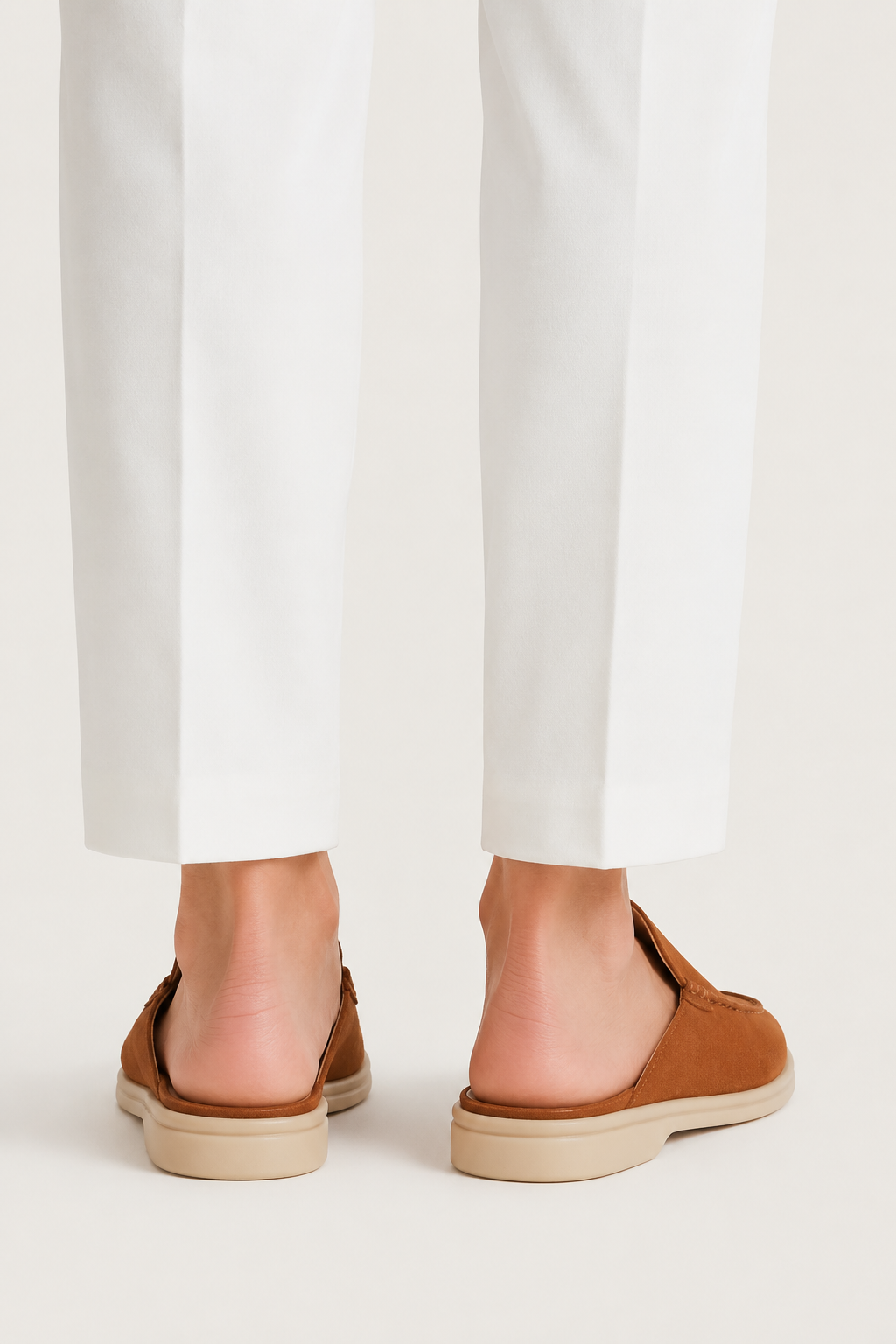 The Soriano Milano Suede Mule — Tan