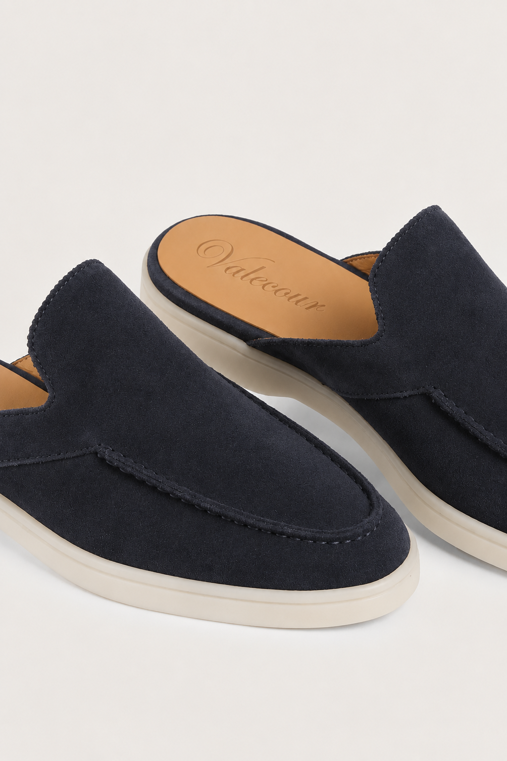 The Soriano Verona Moc-Toe Mule — Navy