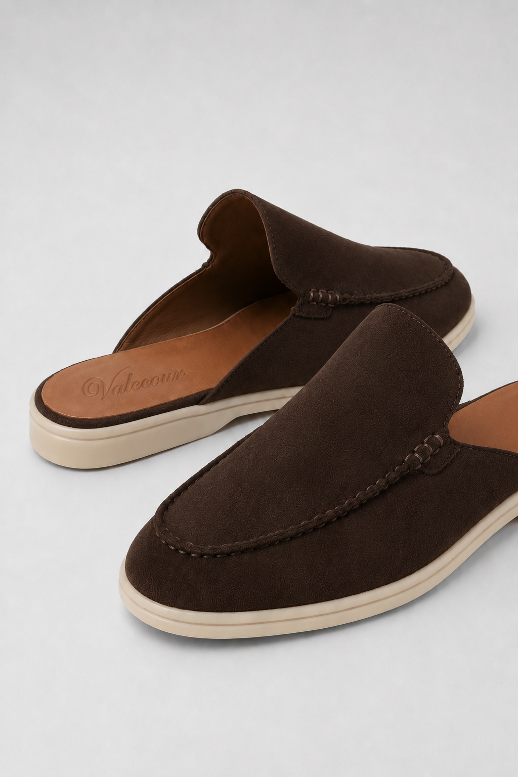 The Soriano Milano Suede Mule — Brown