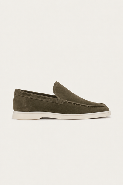 The Soriano Suede Loafer Olive