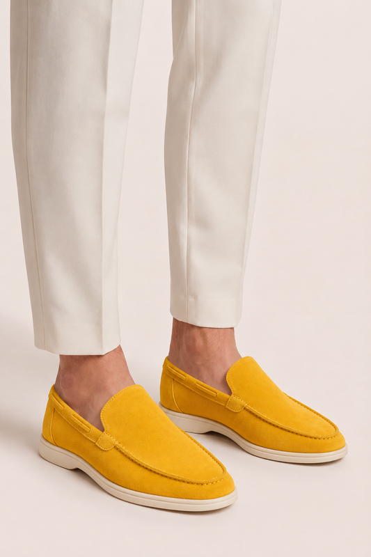 The Soriano Suede Loafer Yellow