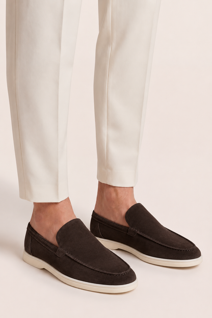 The Soriano Suede Loafer Coffee Brown