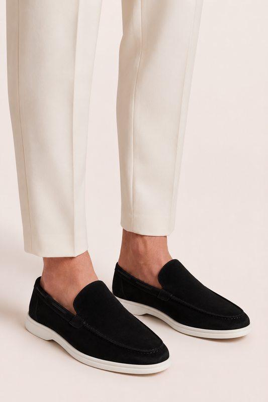 The Soriano Suede Loafer Black