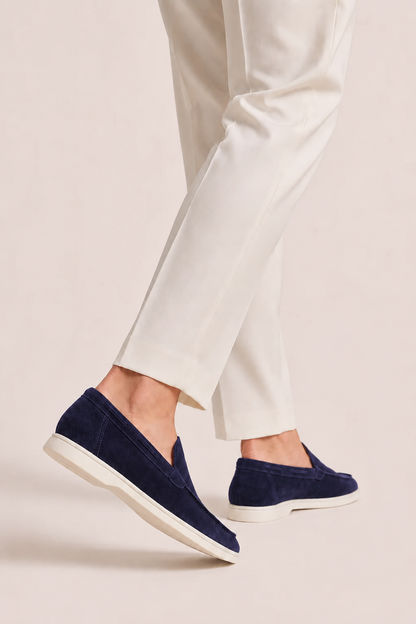 The Soriano Suede Loafer Navy