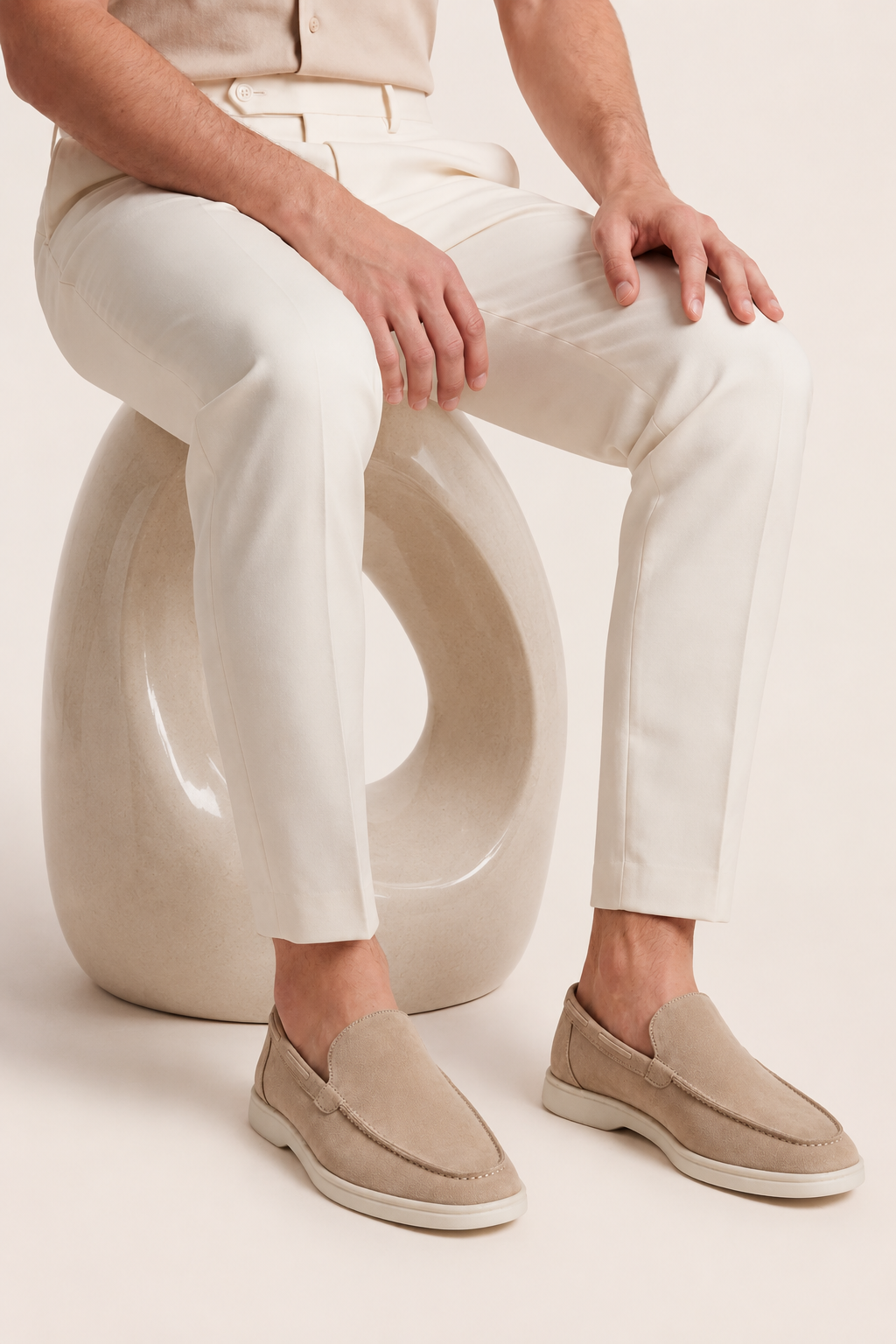 The Soriano Suede Loafer Beige
