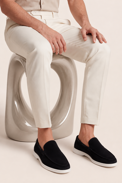 The Soriano Suede Loafer Black