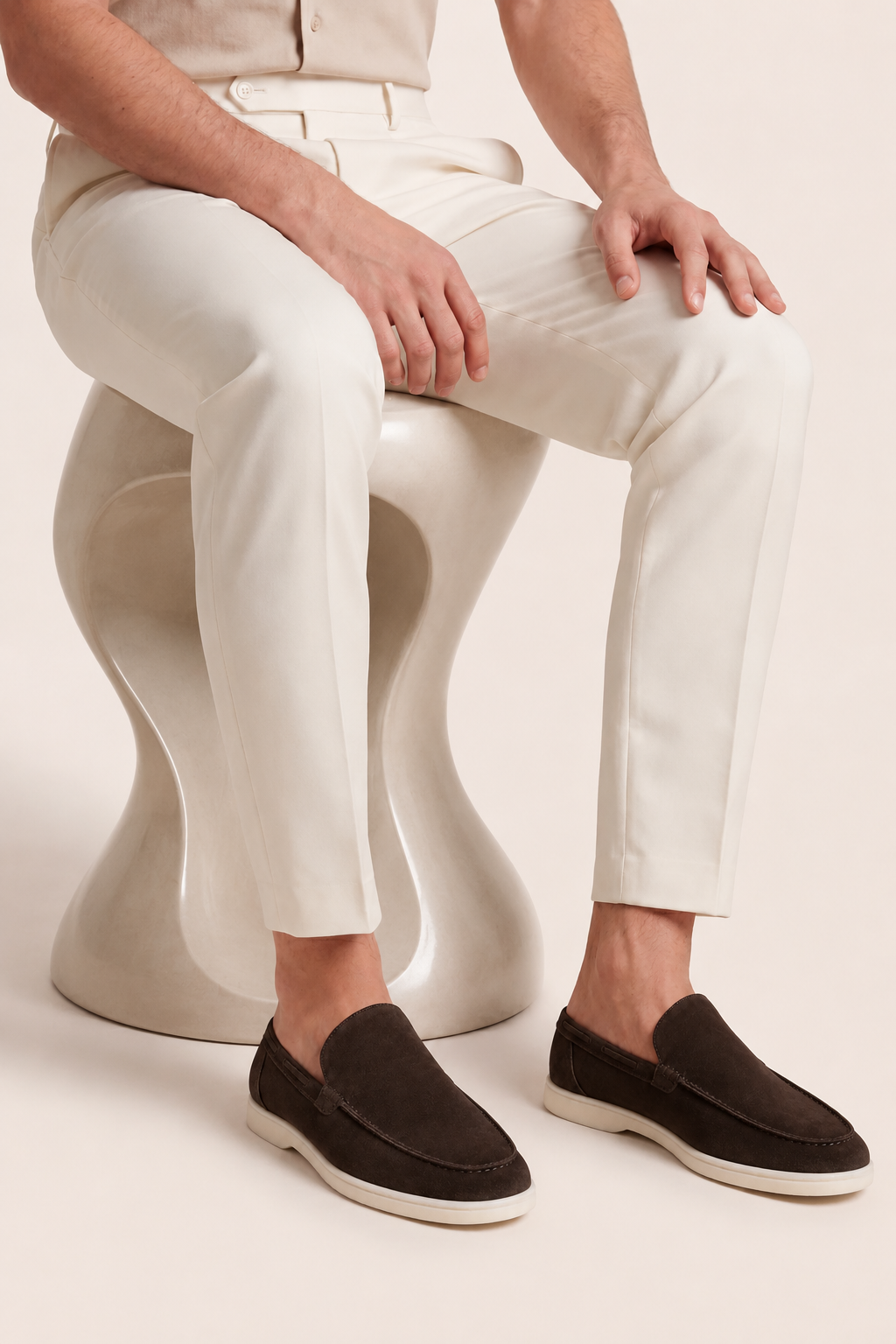 The Soriano Suede Loafer Coffee Brown