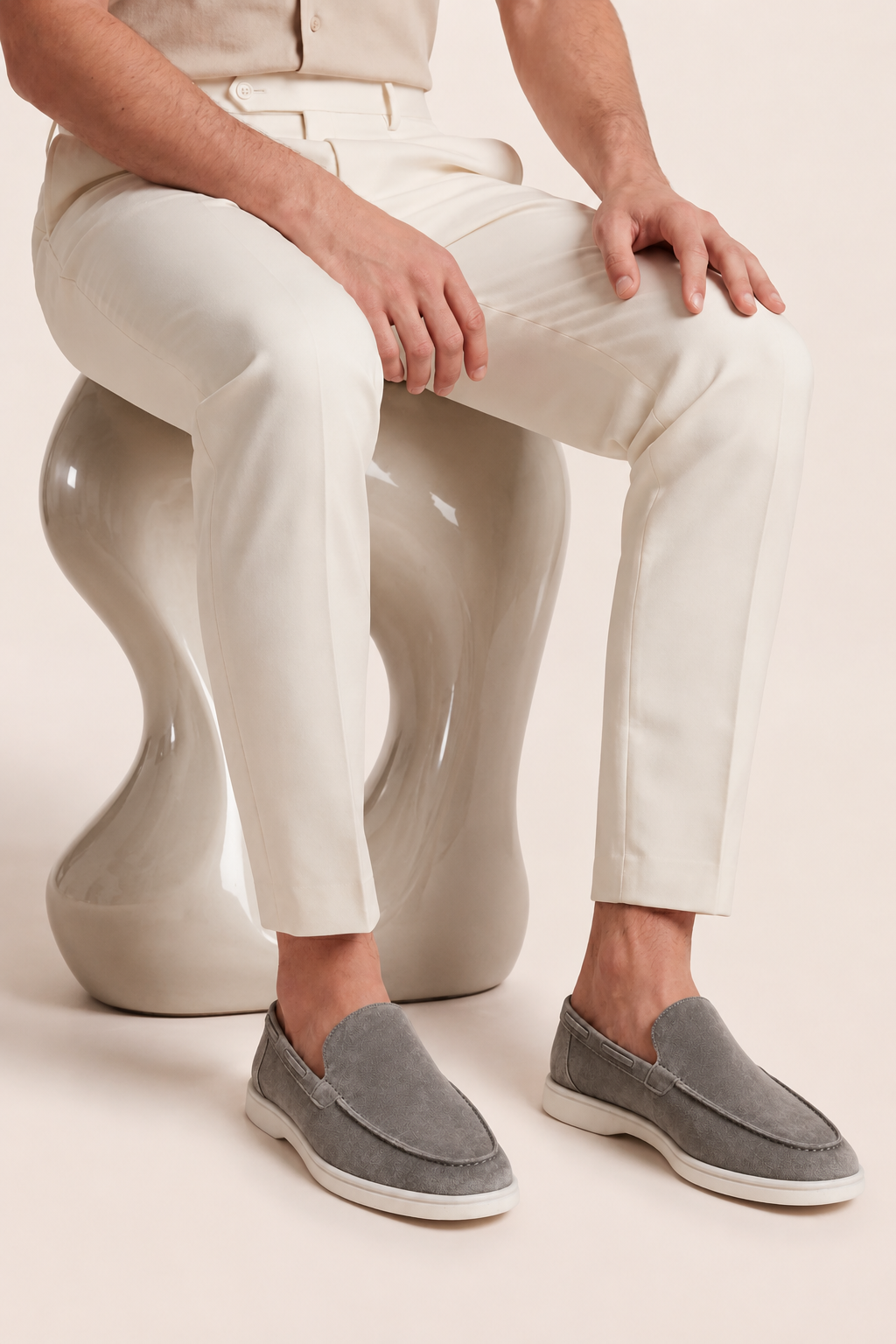 The Soriano Suede Loafer Grey