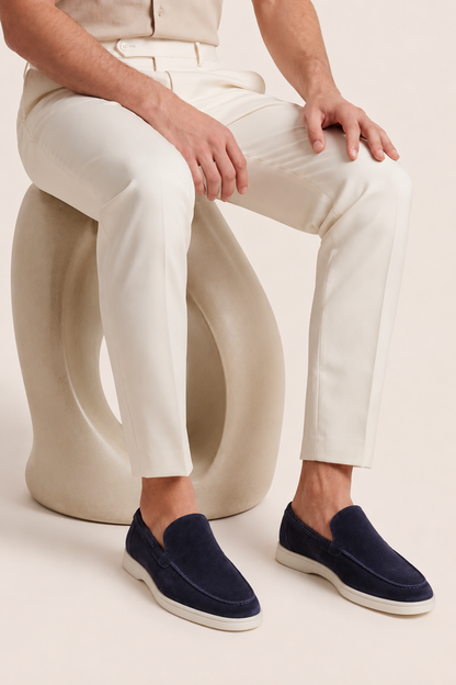 The Soriano Suede Loafer Navy