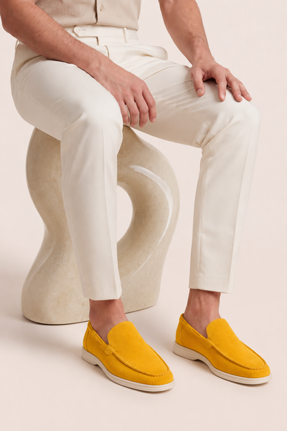 The Soriano Suede Loafer Yellow