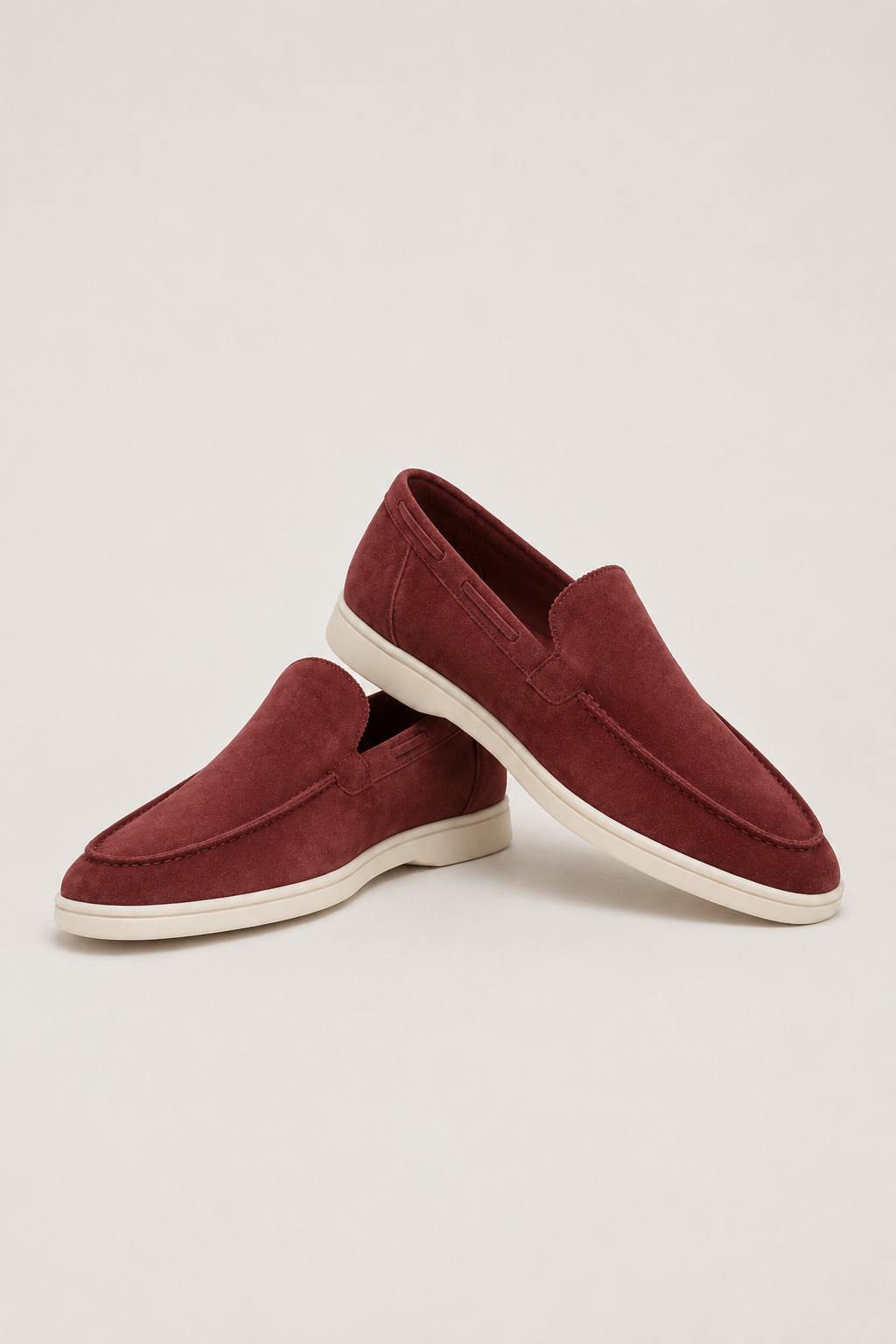 The Soriano Suede Loafer Burgundy