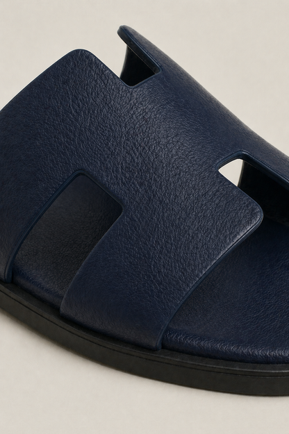 The Soriano Leather Sandal Blue