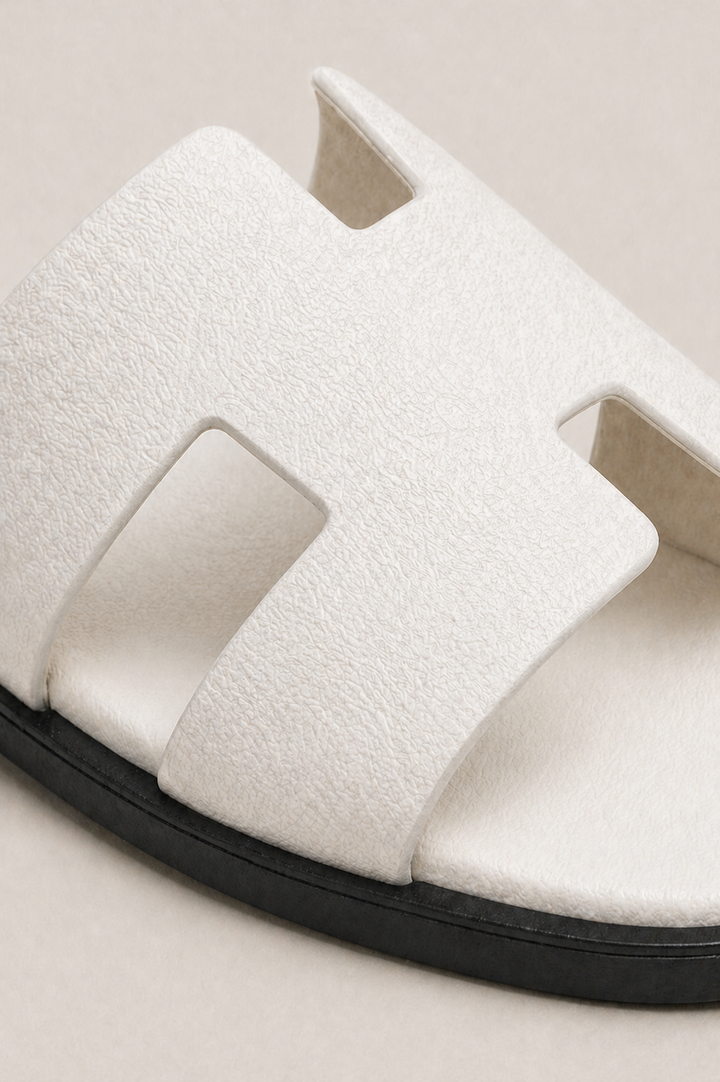 The Soriano Leather Sandal White