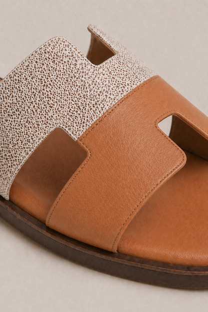 The Soriano Leather Sandal Brown/Tan