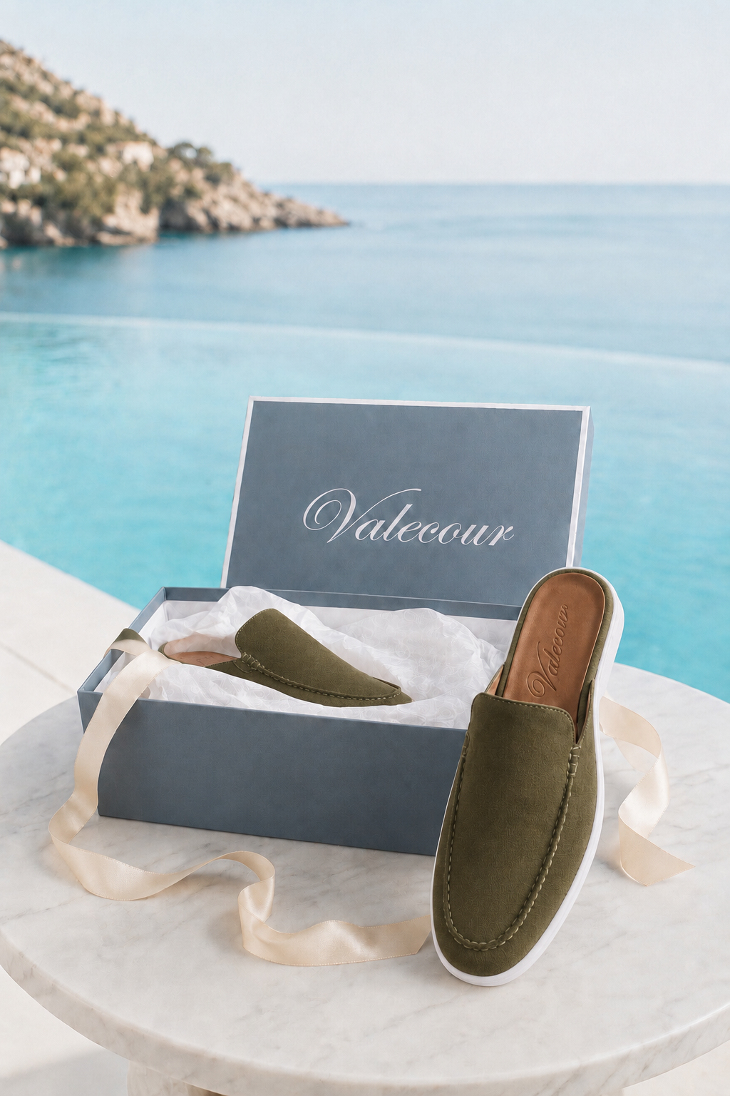 The Soriano Milano Suede Mule — Sage