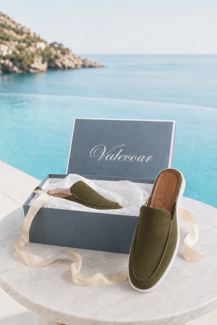 The Soriano Milano Suede Mule — Sage