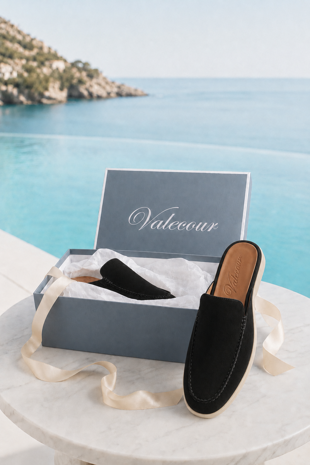 The Soriano Milano Suede Mule — Black