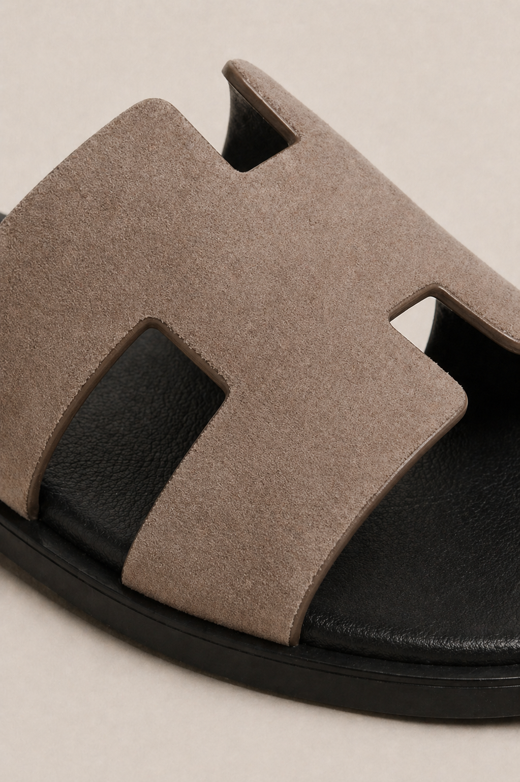 The Soriano Suede Sandal Taupe