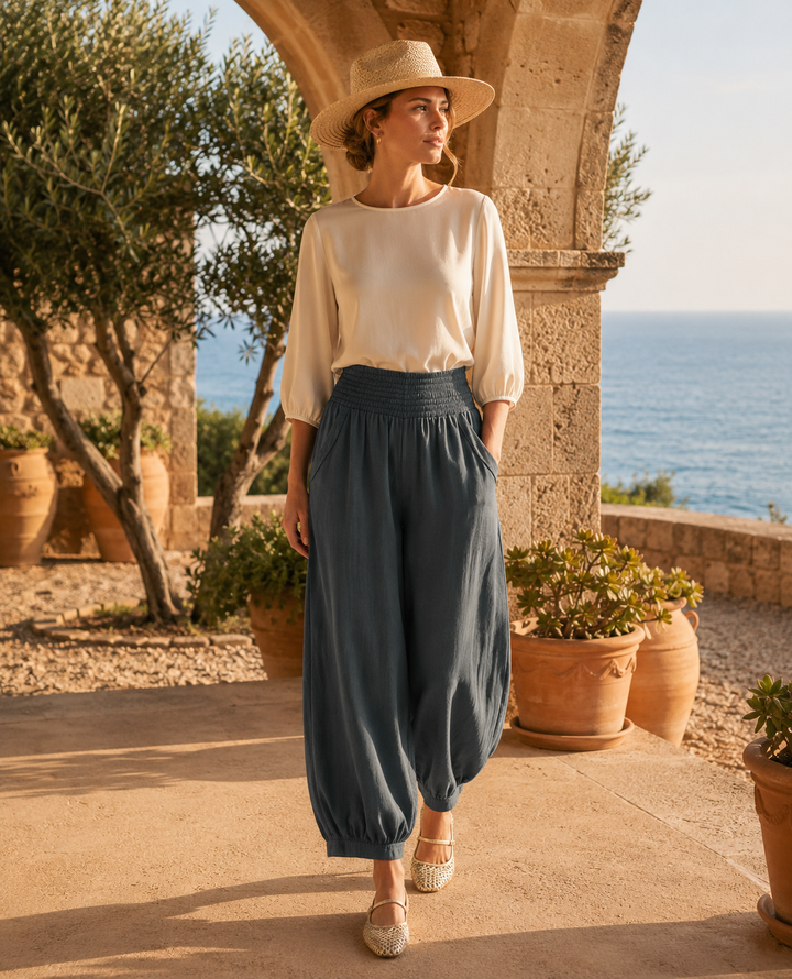 The Riviera Comfort balloon Pants – Charcoal