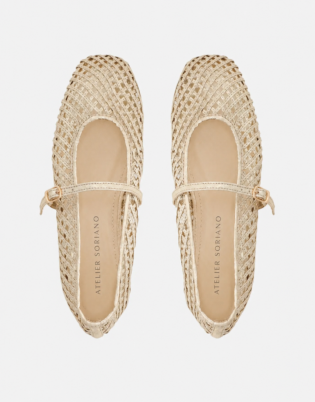 The Soriano Woven Mesh Ballet Flat