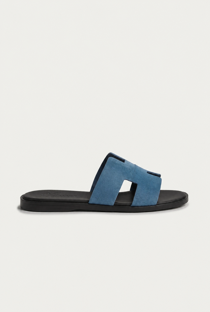 The Soriano Suede Sandal Blue