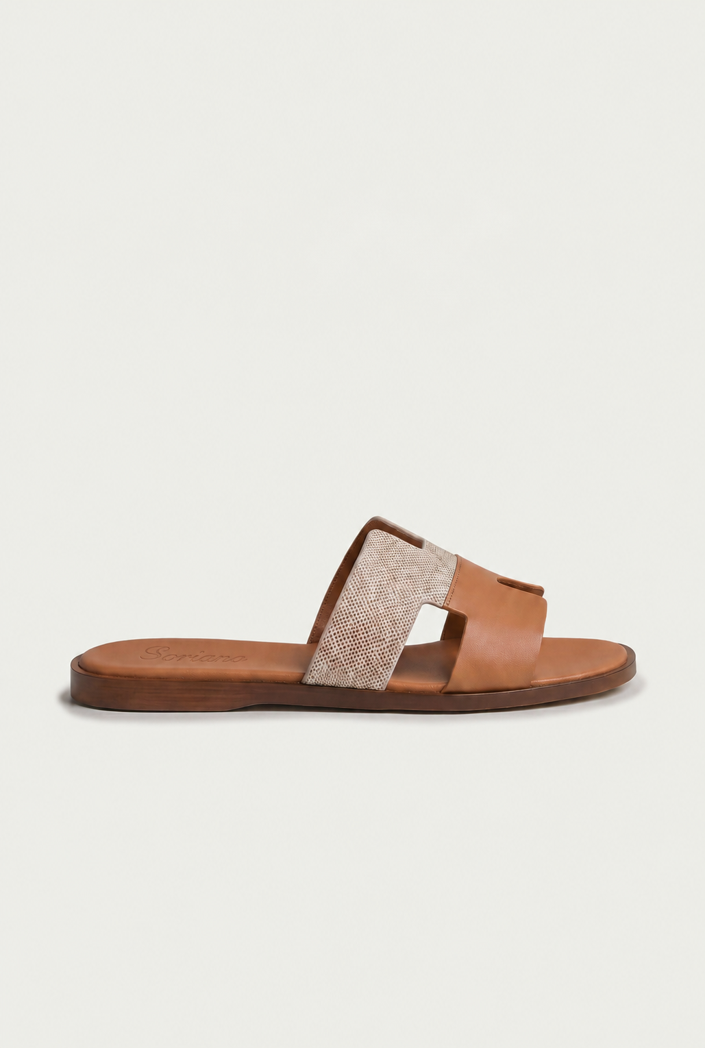 The Soriano Leather Sandal Brown/Tan