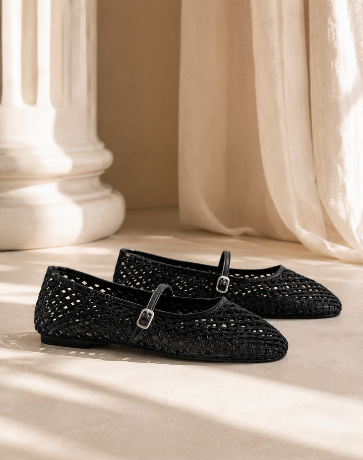 The Soriano Woven Mesh Ballet Flat