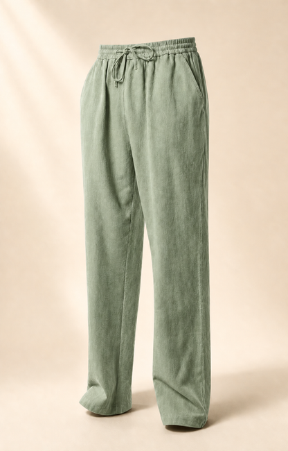 The Riviera Linen-Blend Drawstring Trouser
