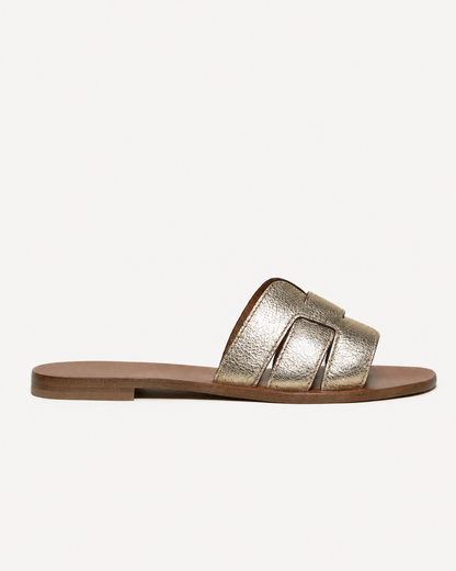The Soriano Intreccio Sandal Champagne