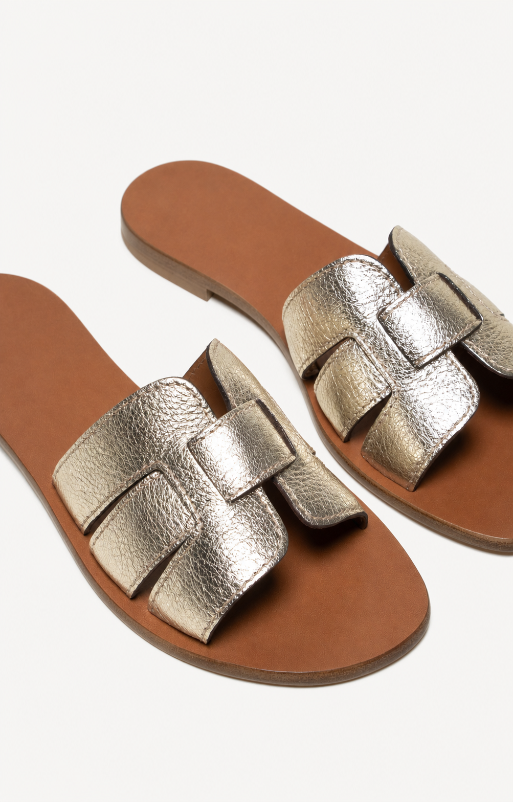 The Soriano Intreccio Sandal Champagne