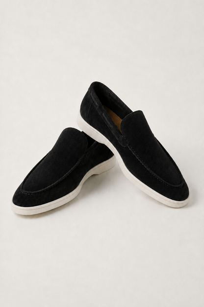 The Soriano Suede Loafer Black
