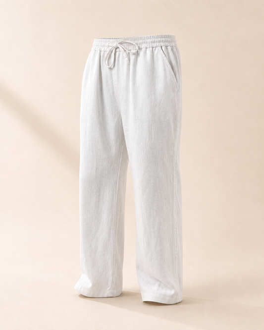 The Riviera Linen-Blend Drawstring Trouser