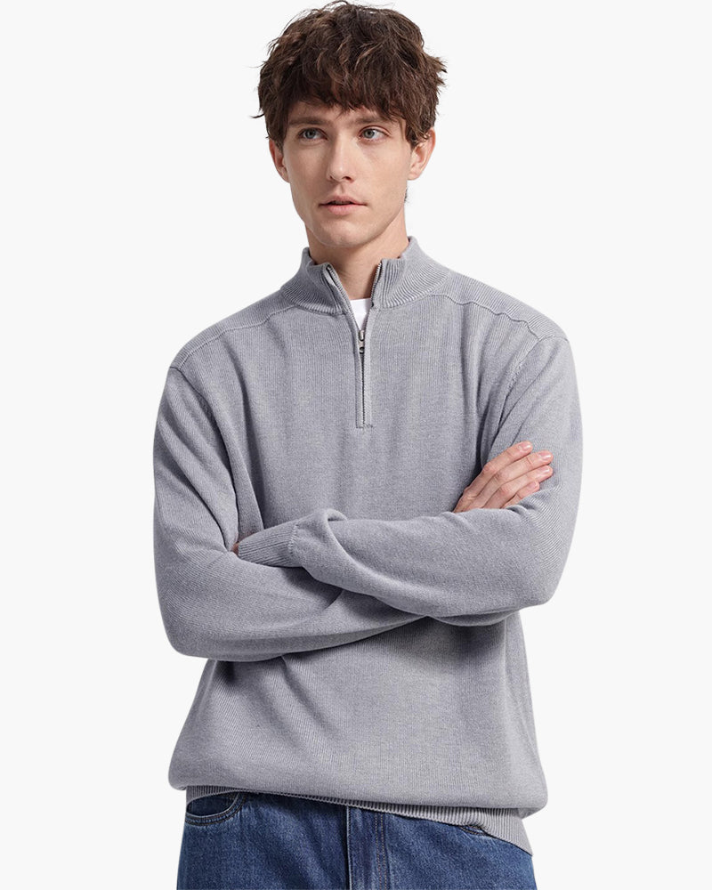 The Soriano Merino Wool Zip Up