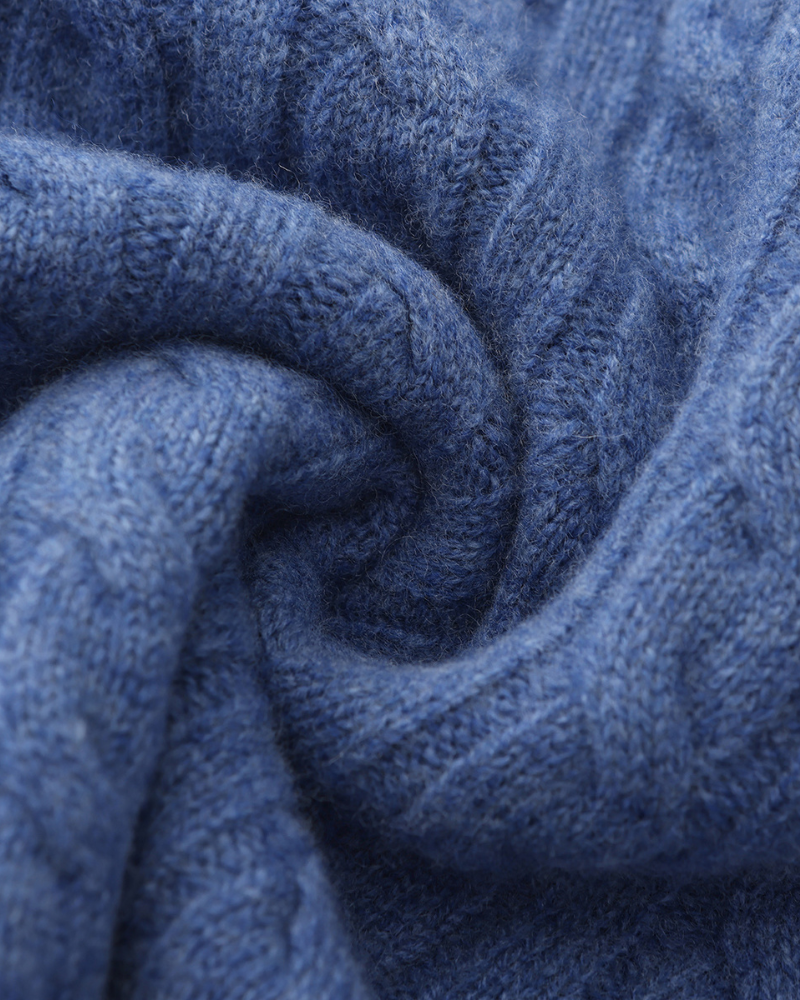 The Soriano Cashmere Woven Half Zip