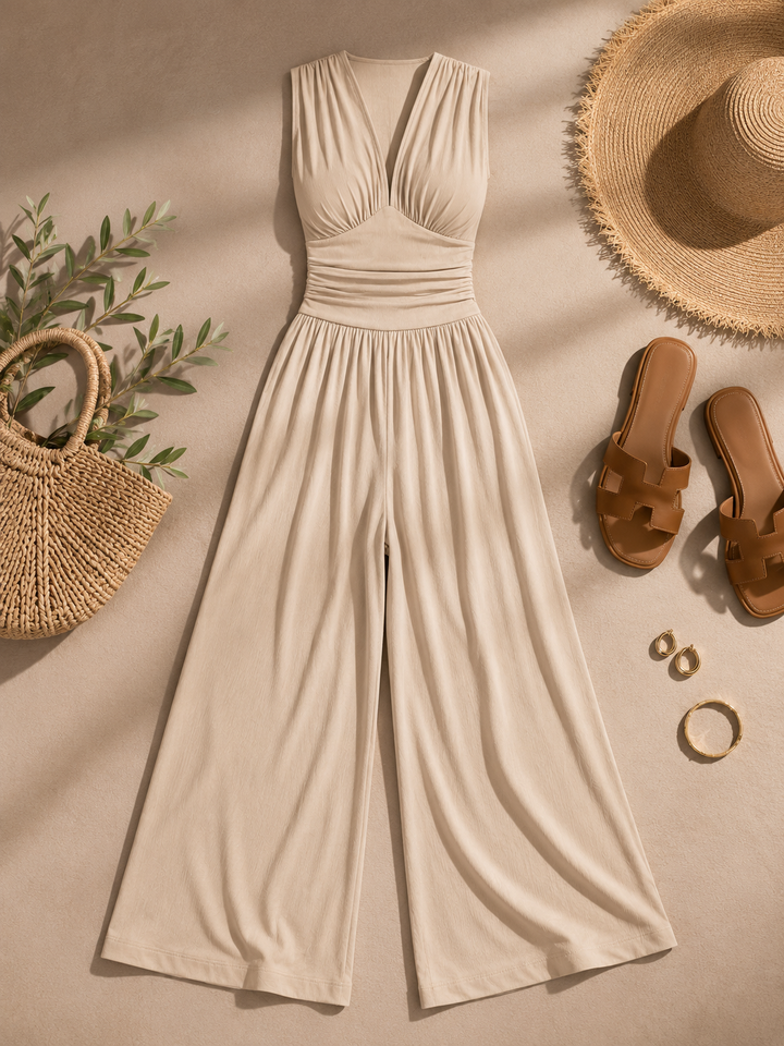 The Soriano V-Neck Jumpsuit