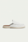 The Soriano Milano Suede Mule — White
