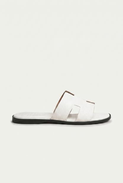 The Soriano Leather Sandal White