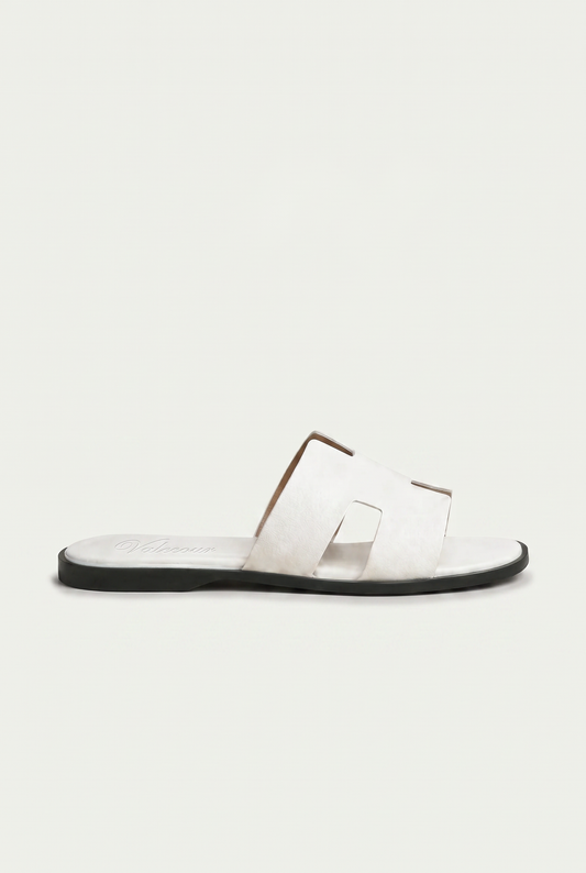 The Soriano Leather Sandal White