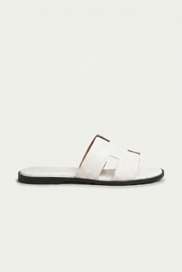 The Soriano Leather Sandal White