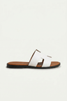 The Soriano Leather Sandal White/Brown