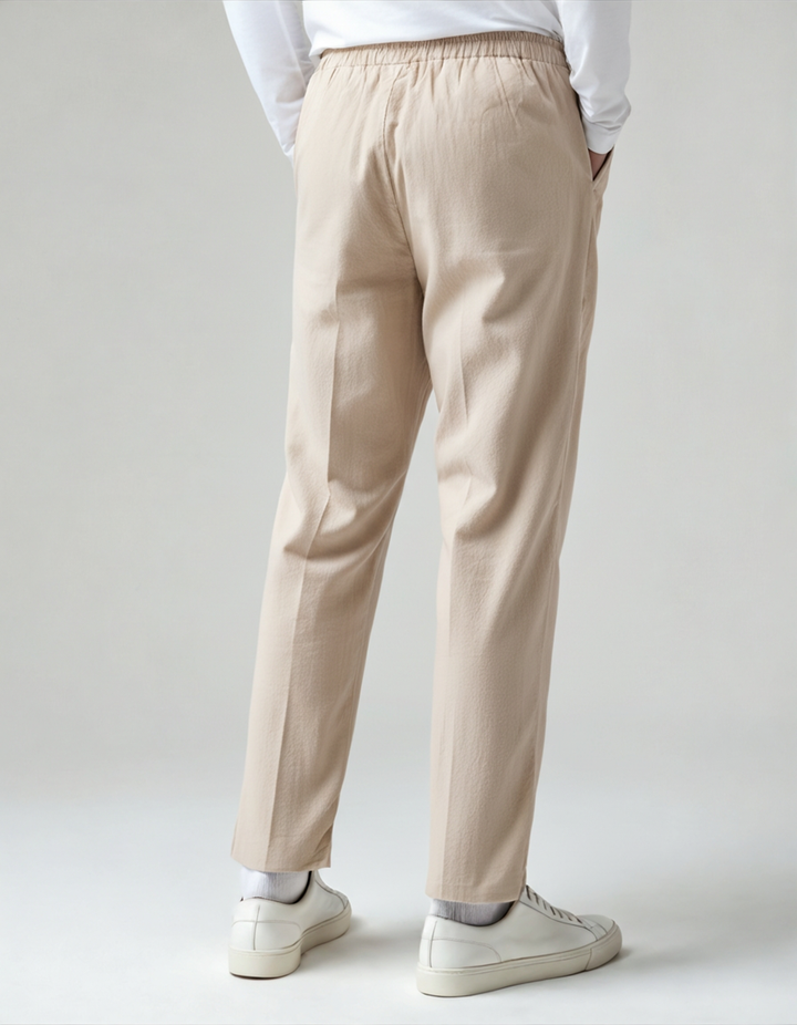 The Soriano Linen Pantalon - Beige - Back