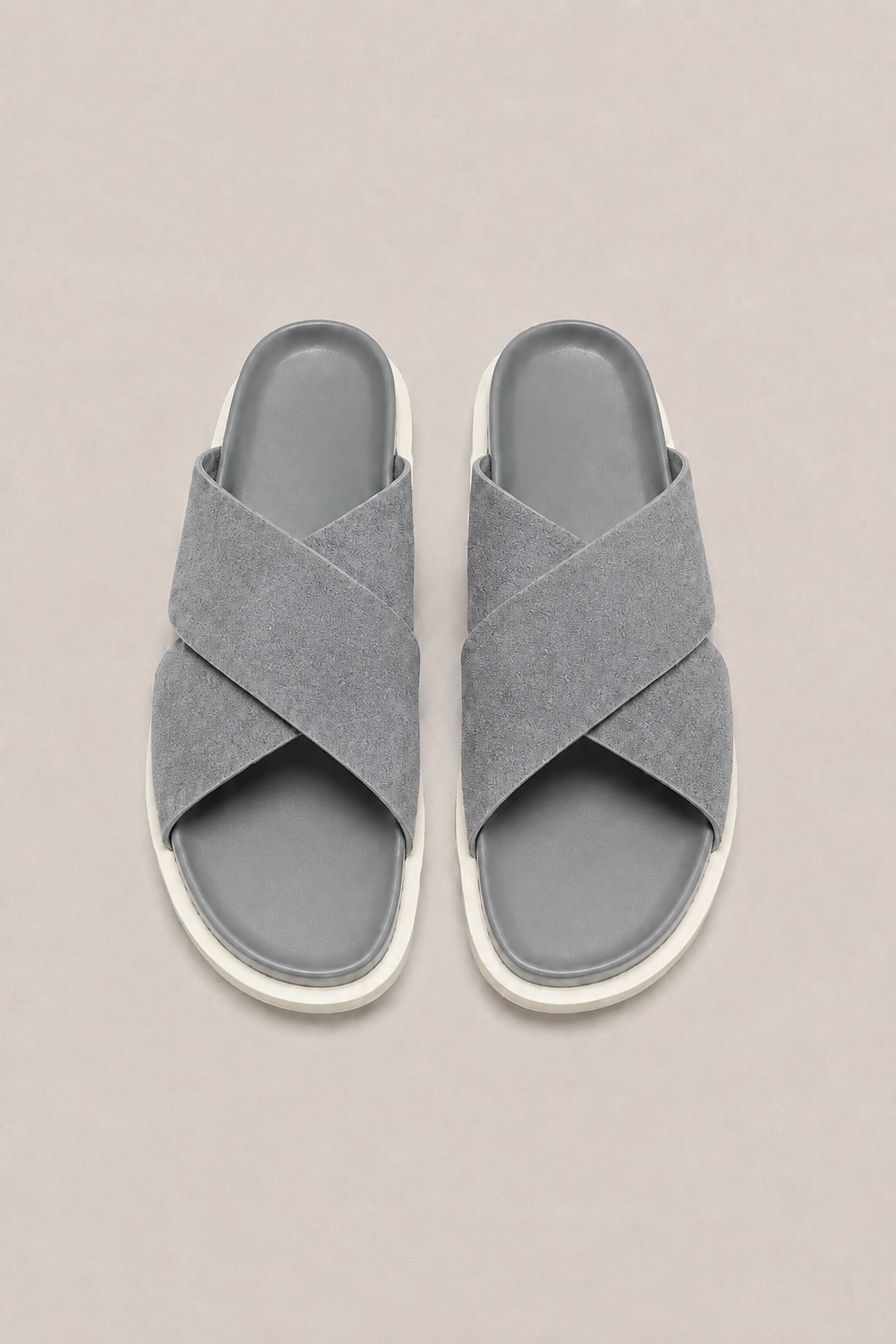 Soriano Crossover Slide Silver Gray