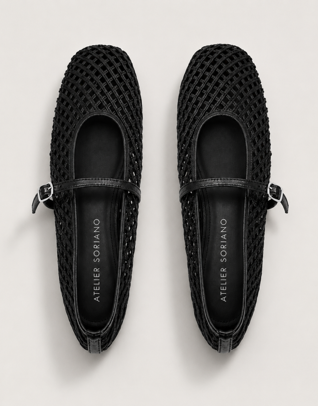 The Soriano Woven Mesh Ballet Flat