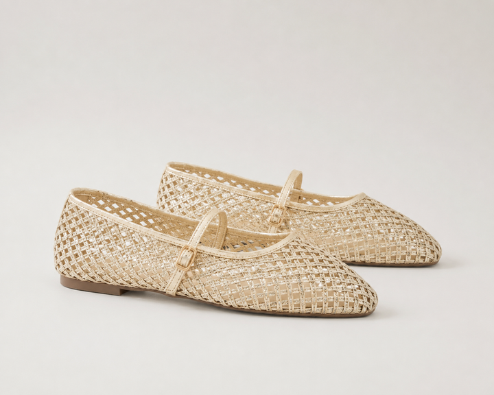The Soriano Woven Mesh Ballet Flat