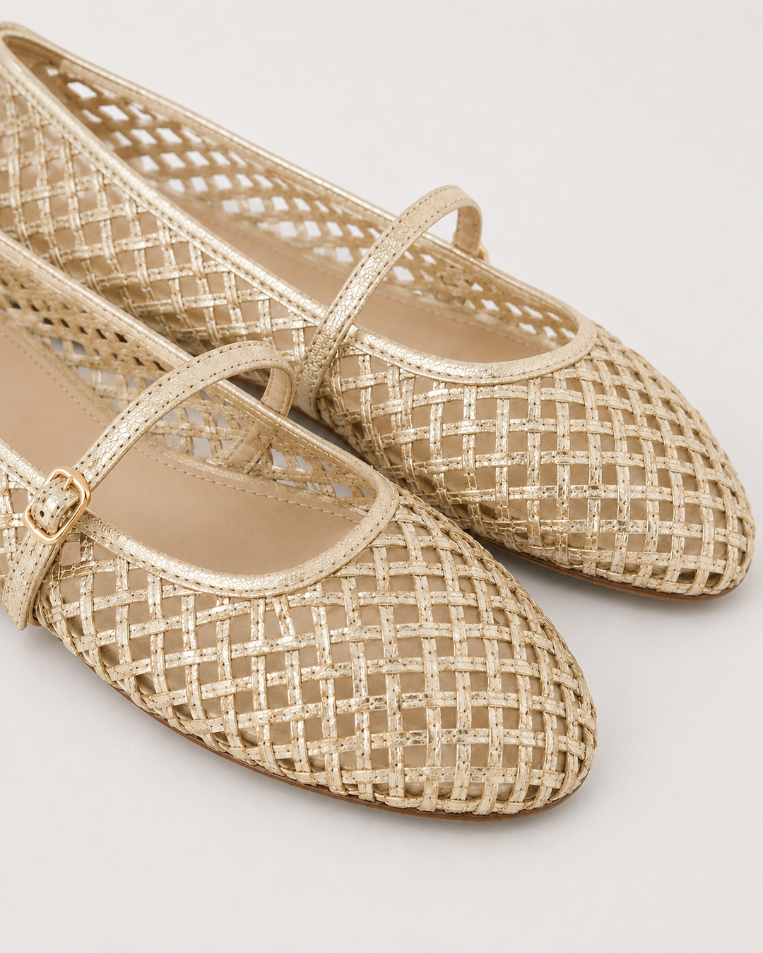 The Soriano Woven Mesh Ballet Flat