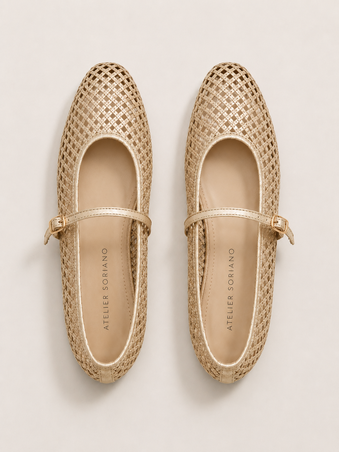 The Soriano Woven Mesh Ballet Flat